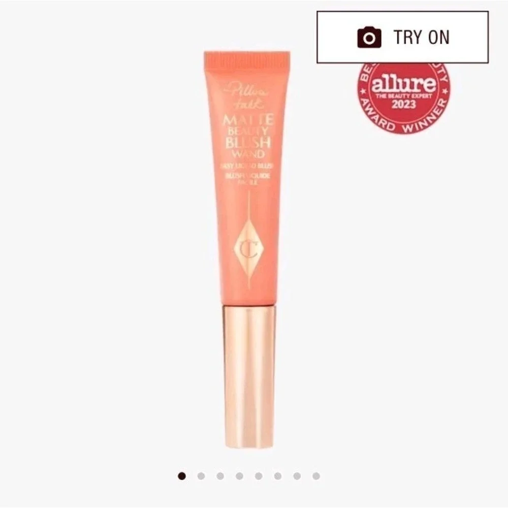 CHARLOTTE TILBURY Pillow Talk Matte‎ Beauty Blush Wand Peach Pop Full Size New